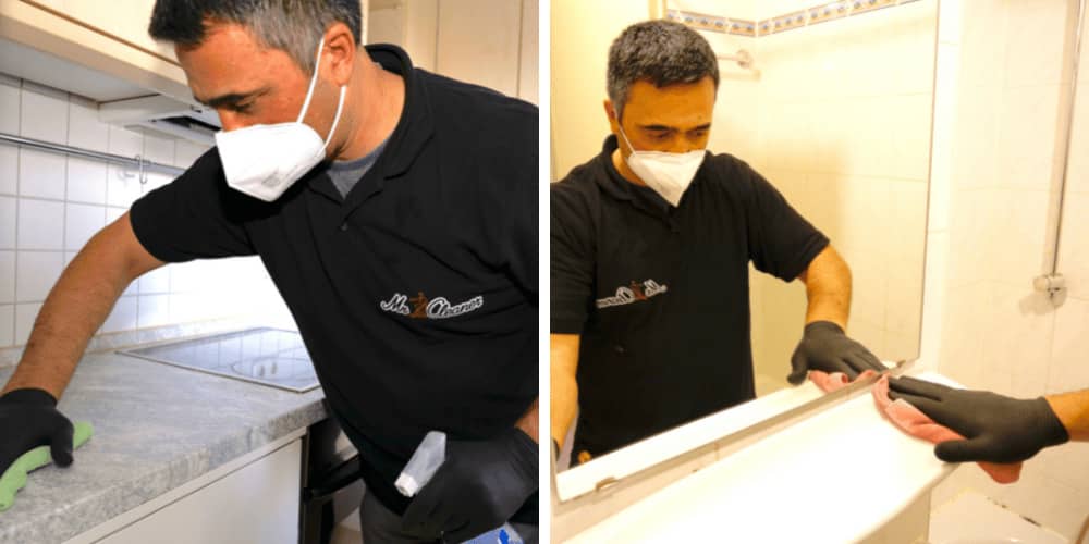 Deployment of our team in the cleaning process in Grefrath