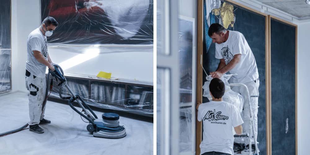 Einsatz unseres Teams bei der Baureinigung in Grefrath