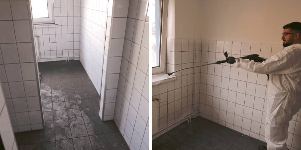 Einsatz unseres Teams bei einer Brandreinigung
