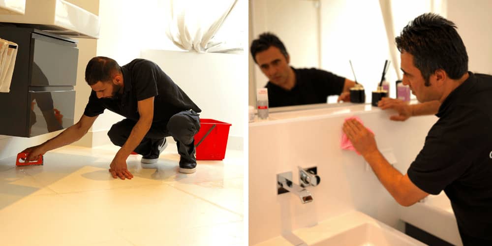 Deployment of our team in the cleaning process in Grefrath