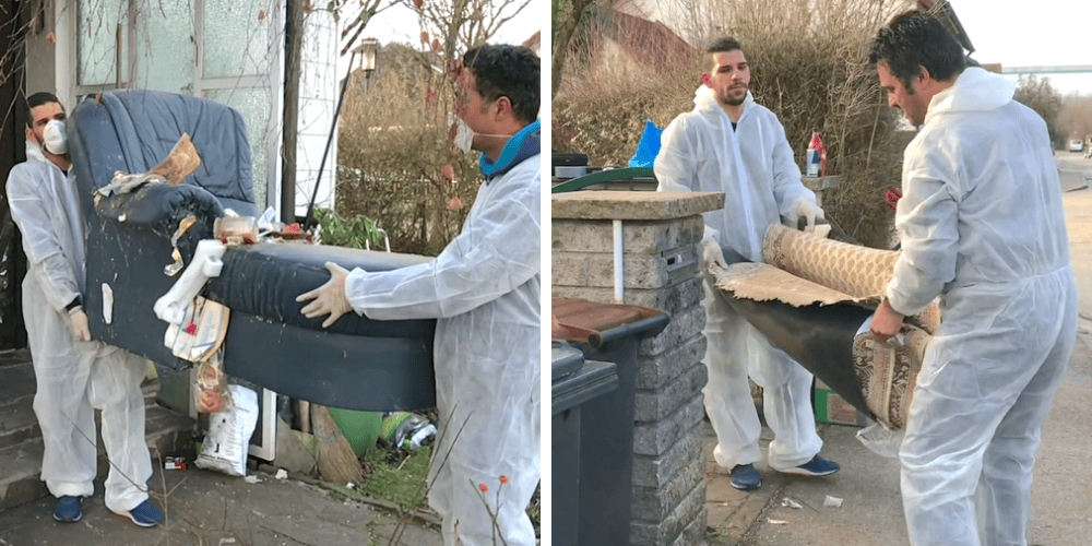 Diskreter Einsatz unserer Reinigungsprofis bei einer Messie-Wohnung in Grefrath