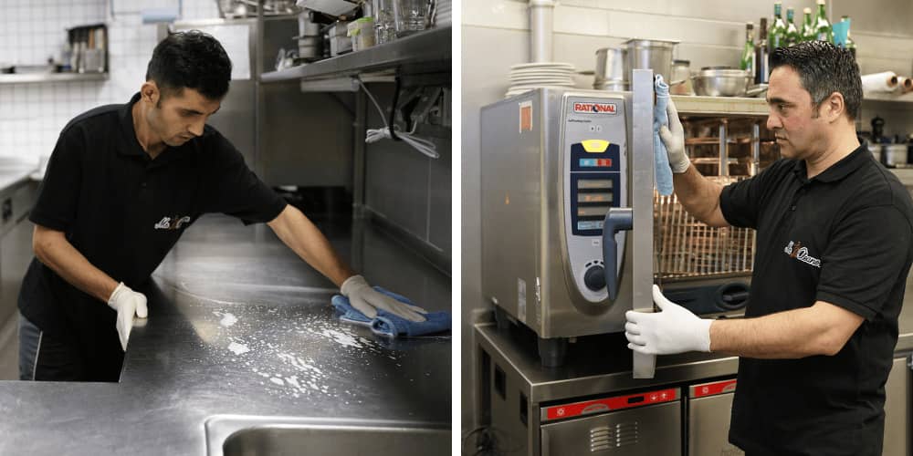 Hygienische Gastronomiereinigung nach HCCAP durch unser Team in Grefrath