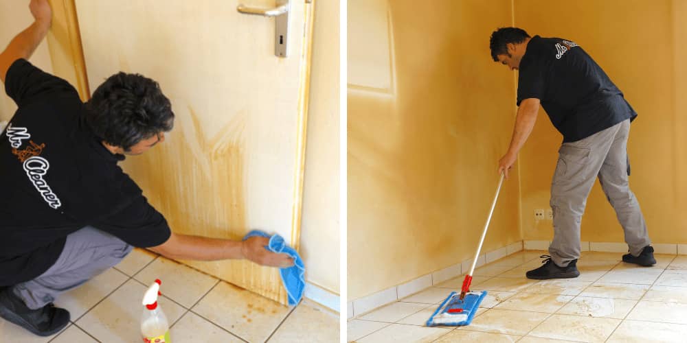 Deployment of our team in the cleaning process in Grefrath